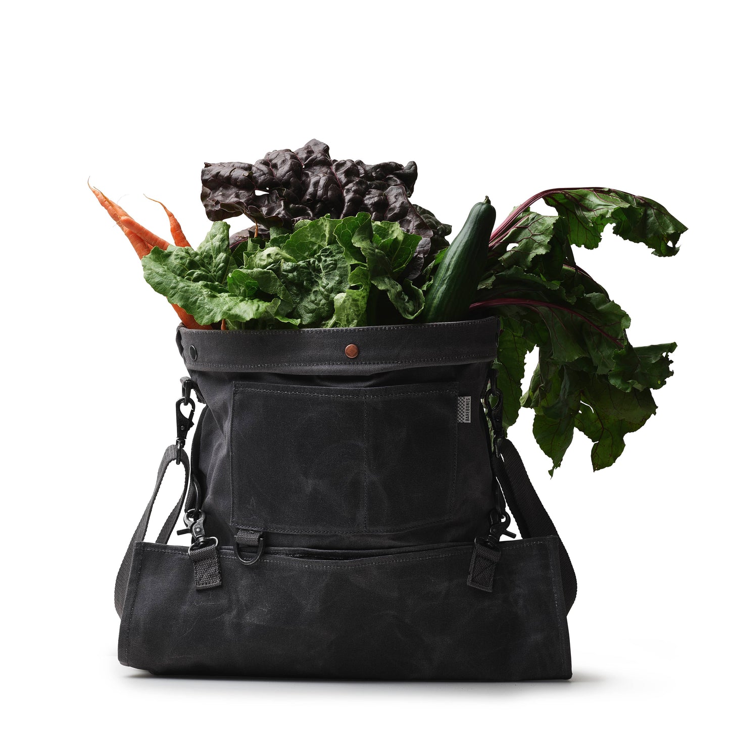 Harvesting & Gathering Bag- Waxed Canvas: Dark Khaki