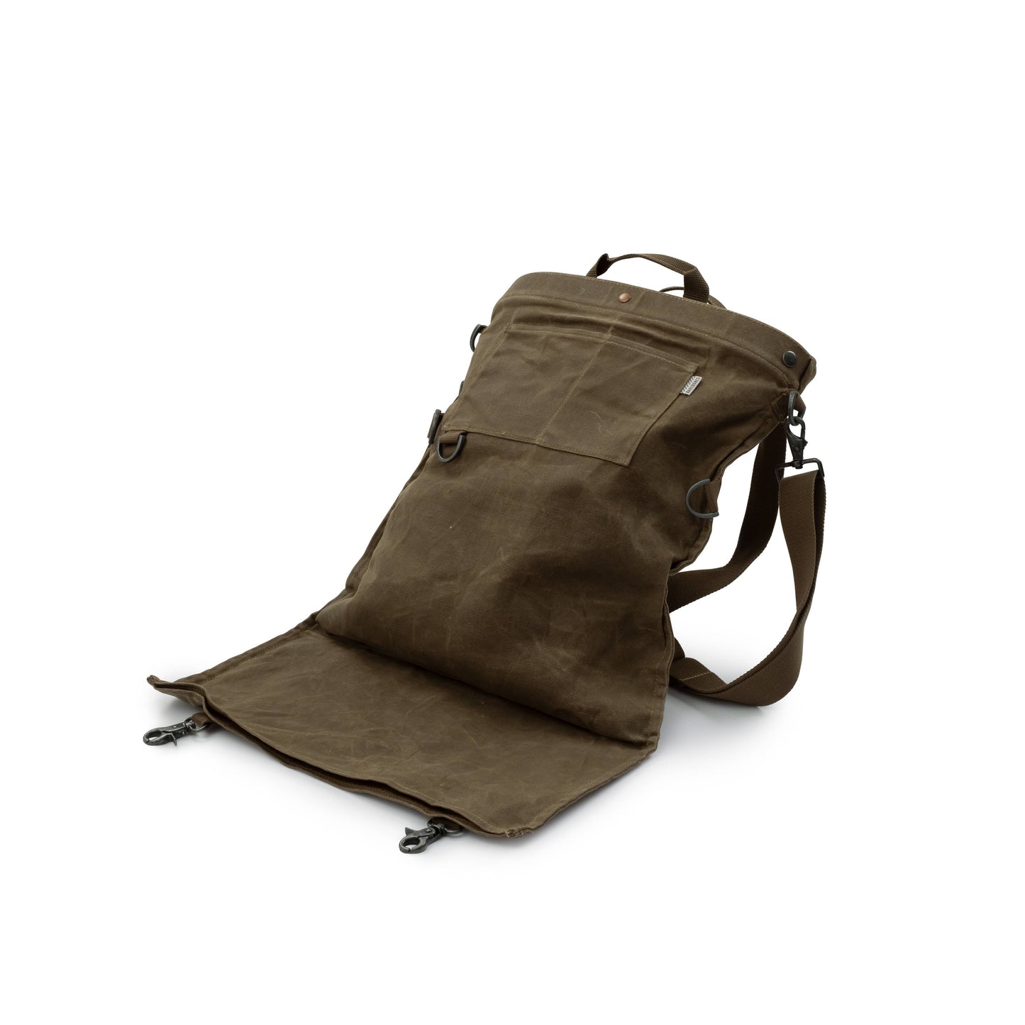 Harvesting & Gathering Bag- Waxed Canvas: Dark Khaki
